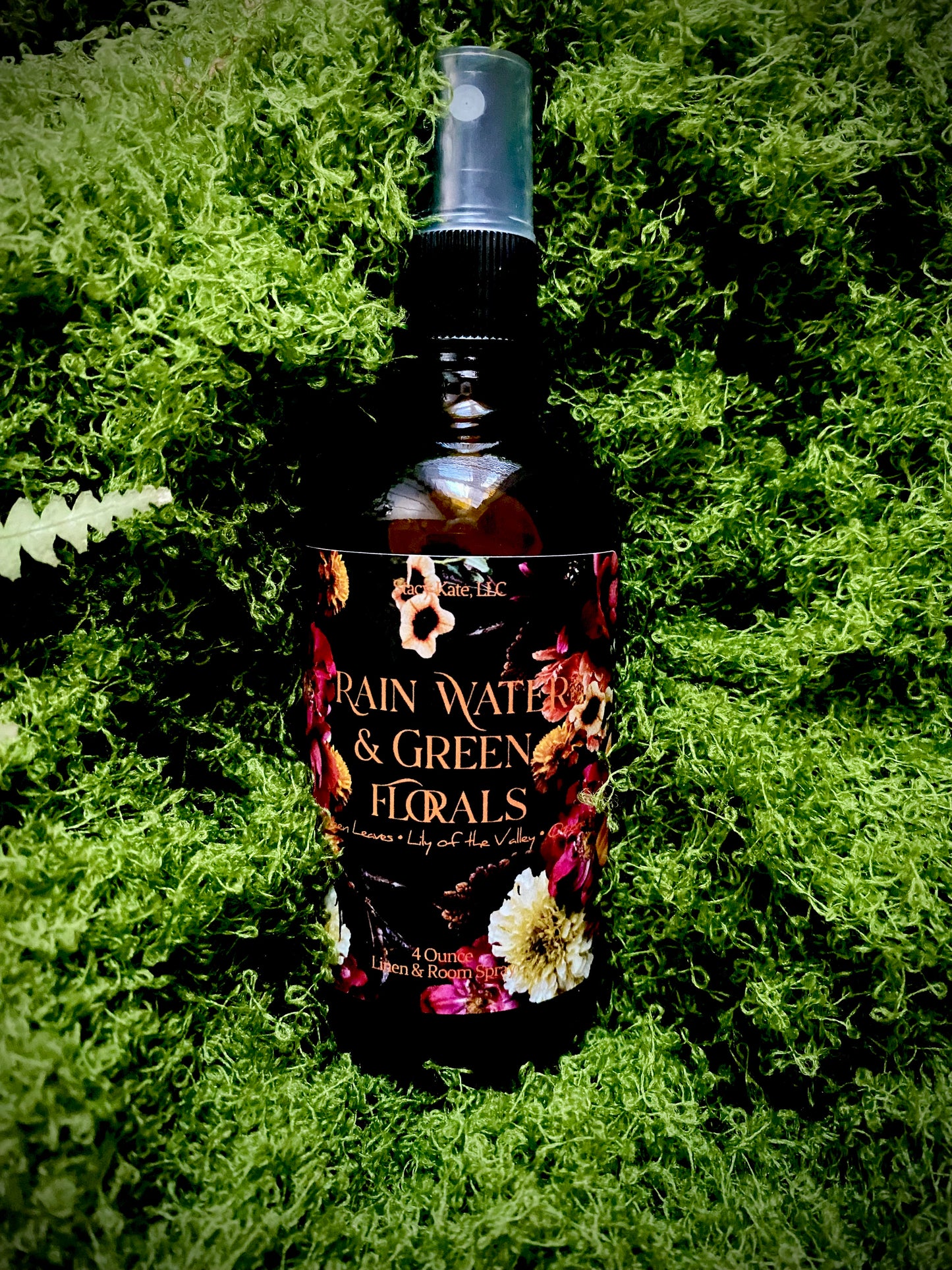 Rain Water & Green Florals Linen and Room Spray