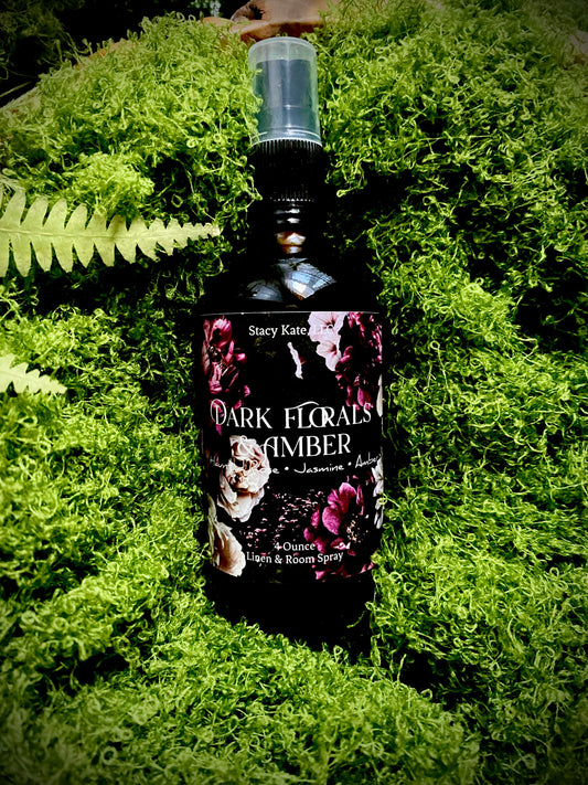 Dark Floral & Amber Linen and Room Spray