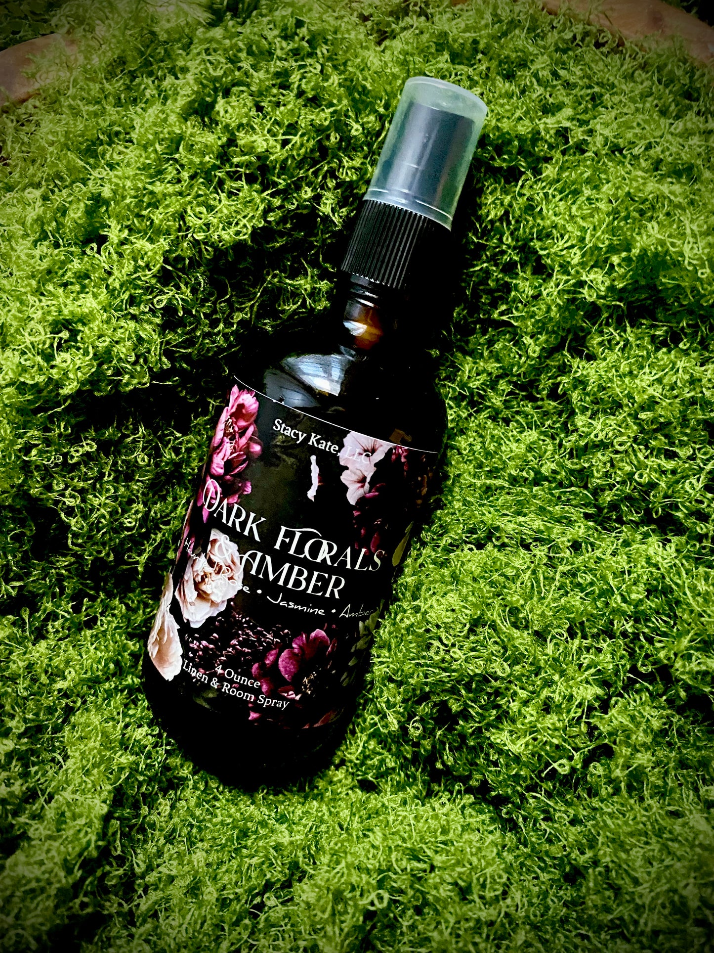 Dark Floral & Amber Linen and Room Spray